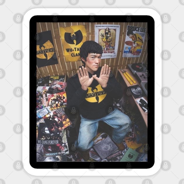 music and kung fu Sticker by Wu Tang Clan